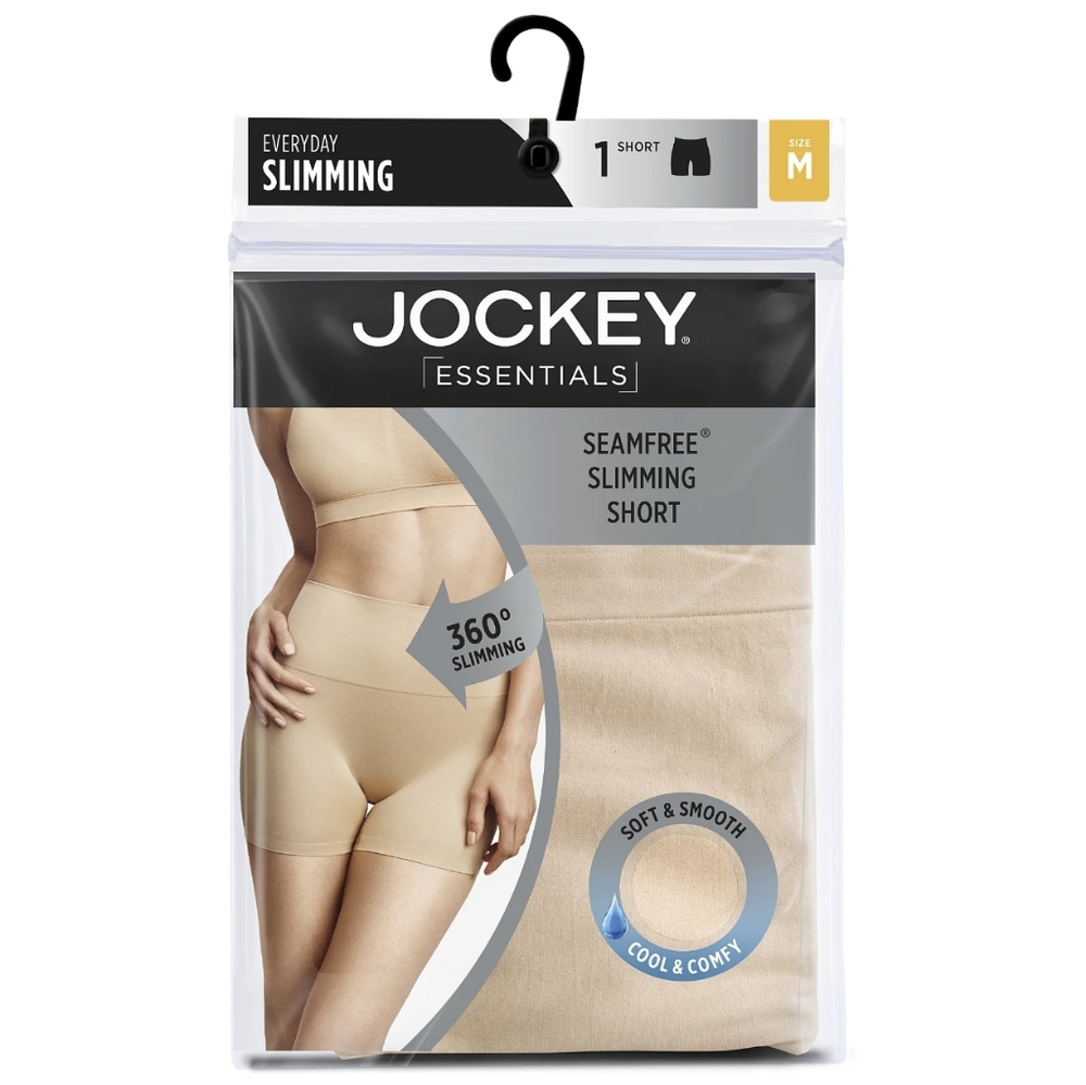 Jockey Essentials Women's Seamfree Slimming Short, Cooling Shapewear shorts